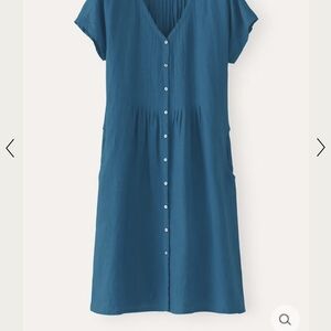 Poetry Designer Linen Pin Tuck Detail Dress